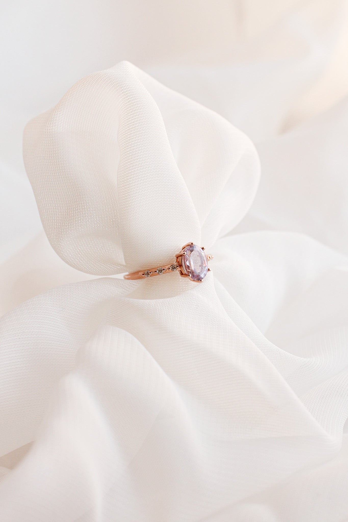 Rapunzel Ring in Lavender Quartz